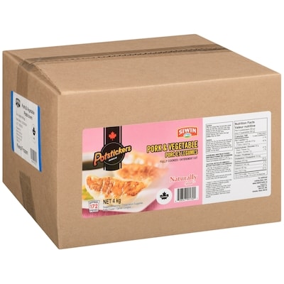 Siwin Potstickers Pork & Vegetable 4 kg, $0.90/100g