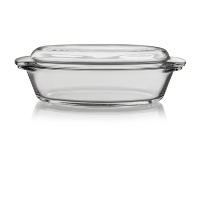 Libbey Plat à gratin ovale de 1,6 litre Baker’s Basics avec couvercle 1 ea, 8,00 $/1ch