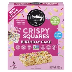 Healthy Crunch Birthday Cake Crispy Squares 132 g, $3.79/100g