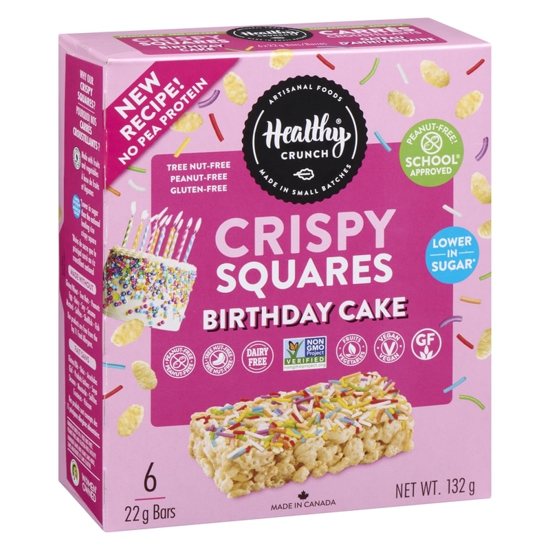 Birthday Cake Crispy Squares