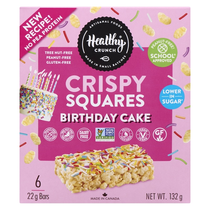 Birthday Cake Crispy Squares