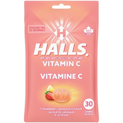 Halls Vitamin C Strawberry Lemonade, 30 Count 30 ea, $0.17/1ea