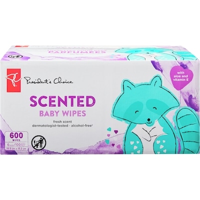 President's Choice Fresh Scent Baby Wipes 600 Pack 600 ea, $0.02/1ea
