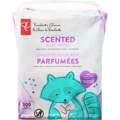 President's Choice Fresh Scent Baby Wipes 300 Pack 300 ea, $0.02/1ea