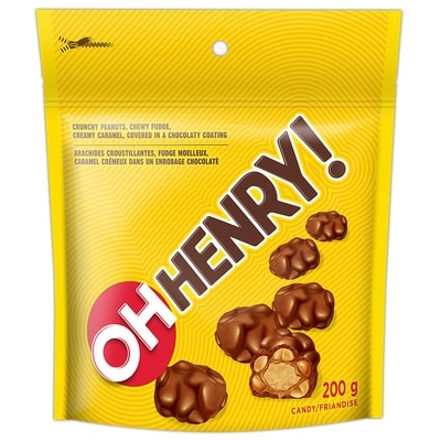 Oh Henry! Bouchées De Friandises Chocolatées 200 g, 3,50 $/100g