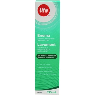 Life Brand Enema for Relief of Constipation 130 ml, $3.84/100ml