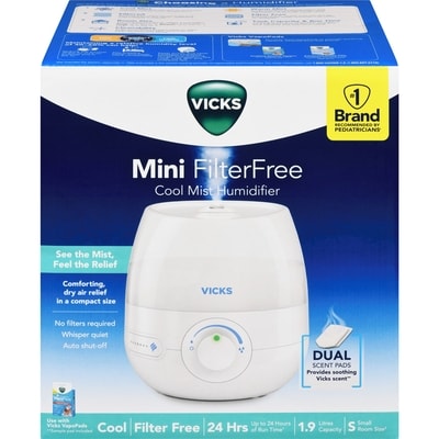 Vicks Mini Filterfree Cool Mist Humidifier 1 ea, $53.99/1ea