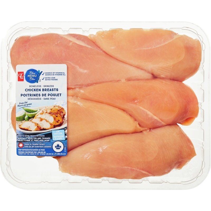 chickenページ PC Blue Menu Boneless Skinless Chicken Breasts - 1.1 kg | Zehrs