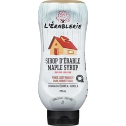 L'erablerie Sirop d'érable 710 ml, 2,25 $/100ml