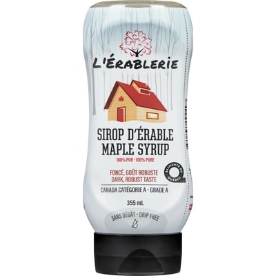 L'erablerie Sirop d'érable 355 ml, 3,10 $/100ml