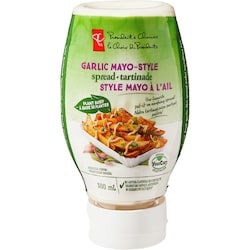 le Choix du Président Tartinade style mayo à l’ail à base de plantes 300 ml, 1,17 $/100ml