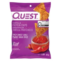 Questbar Tortilla Style Protein Chips - Spicy Sweet Chili 32 g, $14.97/100g