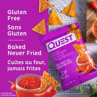 Tortilla Style Protein Chips - Spicy Sweet Chili