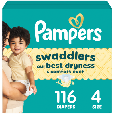 Pampers Swaddlers Active Baby Diaper Size 4 116 Count 116 ea, $0.36/1ea