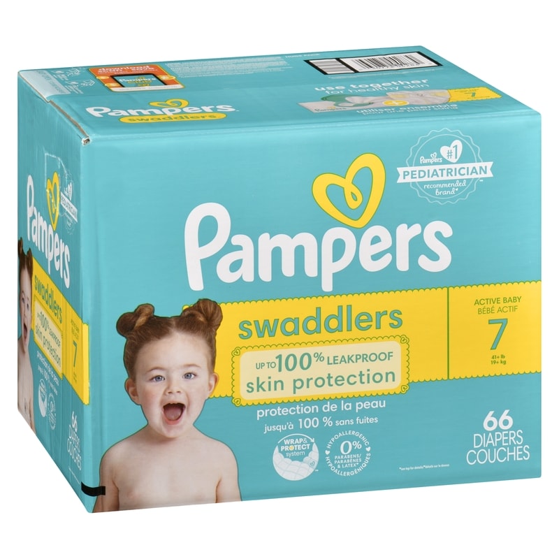 Swaddlers Active Baby Diaper Size 7 66 Count