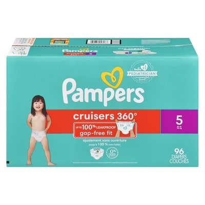 Pampers Cruisers 360 Diapers Size 5 96 Count 96 ea, $0.42/1ea