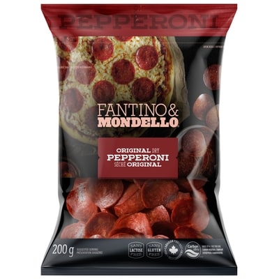 Fantino & Mondello Sliced Dry Pepperoni 200 g, $4.25/100g
