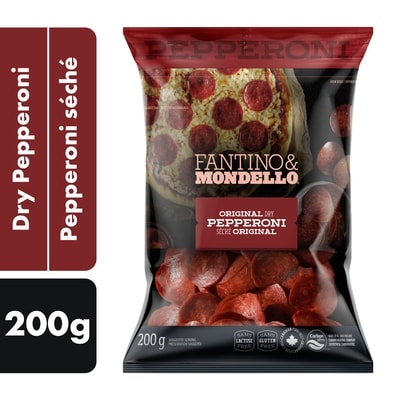 Fantino & Mondello Sliced Dry Pepperoni 200 g, $4.00/100g