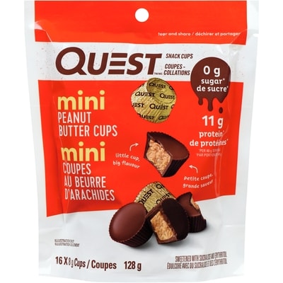 Questbar Mini Peanut Butter Cups 16 ea, $0.25/1ea
