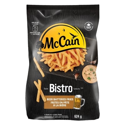 McCain Bistro Selects™ Beer Battered Fries 624 g, $0.96/100g