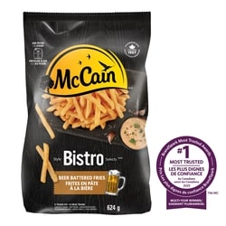 McCain Bistro Selects™ Beer Battered Fries 624 g, $0.44/100g
