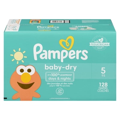 Pampers Baby Dry Diapers Size 5 128 Count 128 ea, $0.34/1ea