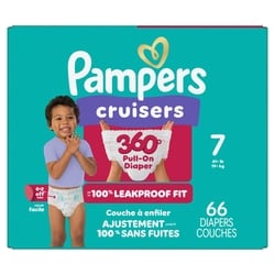 Pampers Diapers - Cruisers 360° - Size 7, 66 Count 66 ea, $0.61/1ea