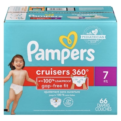 Pampers Cruisers 360 Diapers Size 7 66 Count 66 ea, $0.61/1ea