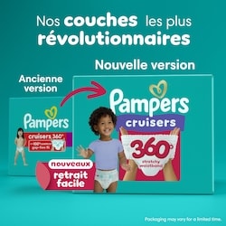 Pampers Couches Cruisers 360°, taille 7, 66 unités 66 ea, 0,64 $/1ch