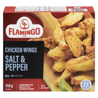 Flamingo Chicken Wings Salt & Pepper 550 g, $3.09/100g