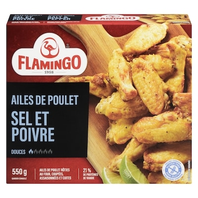 Flamingo Ailes de poulet sel et poivre 550 g, 3,09 $/100g