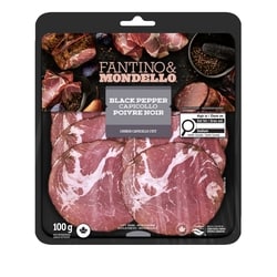 Fantino & Mondello Capicollo cuit tranché au poivre noir 100 g, 8,49 $/100g
