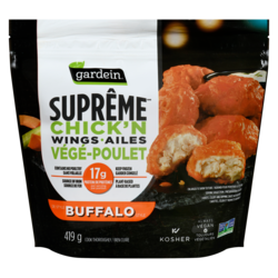 Gardein Suprême Chick'n Wings Buffalo Style 419 g, $2.86/100g