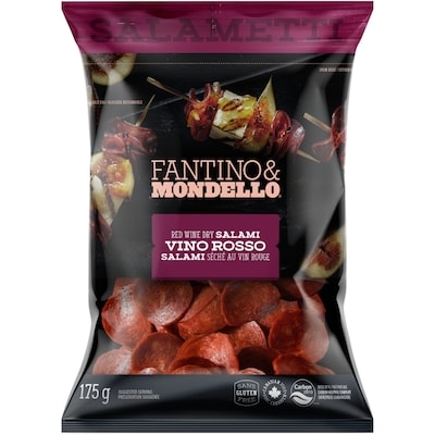 Fantino & Mondello Salametti tranché mince au vin rouge 175 g, 4,85 $/100g