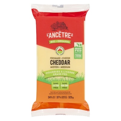 L'Ancetre Cheddar Cheese Medium 325 g, $4.30/100g