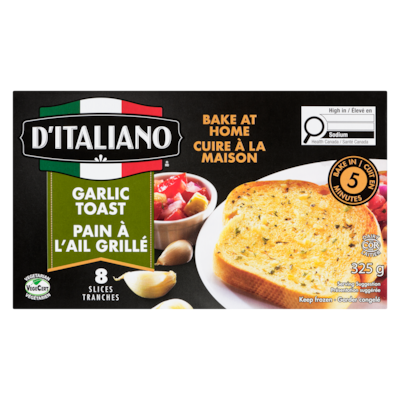 Garlic Toast, Bake At Home, 8 Slices