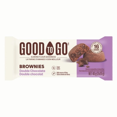 Good to Go Brownies double chocolat 40 g, 5,00 $/100g