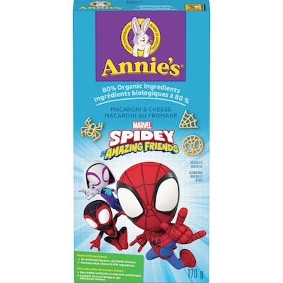Annie's Marvel Spidey et Ses Incroyables Amis Macaroni au Fromage, Avec Du Vrai Cheddar 170 g, 1,18 $/100g