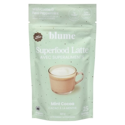 Blume Superfood Latte Powder Mint Cocoa 125 g, $19.99/100g