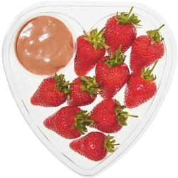 null Fraise avec trempette 396 g, 2,53 $/100g