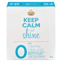 KEEP CALM Vin blanc (Pièce d’identité requise au moment du ramassage) 4 l, 1,23 $/100ml