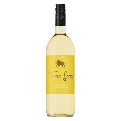 Toro Loco Vin blanc macabeo chardonnay (Pièce d’identité requise au moment du ramassage) 1 l, 1,05 $/100ml