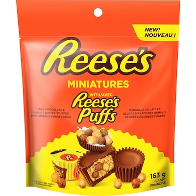 Reese’s Miniatures friandise avec reese's puffs 163 g, 2,88 $/100g