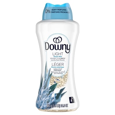 Downy Léger, Brume océanique, perles pour les tissus pour la lessive, conçues pour être douces avec une légère bouffée de parfum, sans parfums prononcés 680 g, 3,09 $/100g