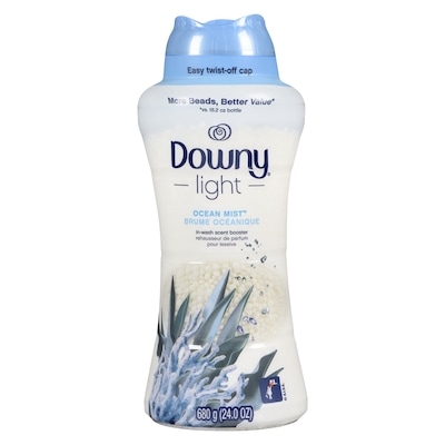 Downy Perles rehausse-parfum pour lessive Light pour la laveuse, Brume océanique , sans parfums prononcés 680 g, 3,09 $/100g
