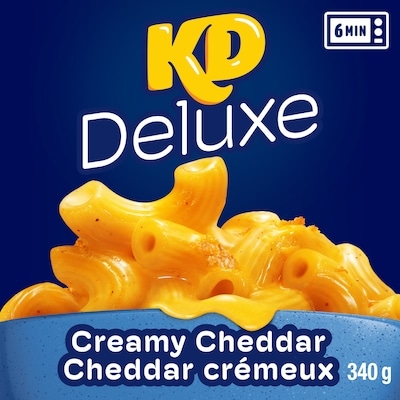 Kraft Kd Deluxe Creamy Cheddar Macaroni And Cheese Frozen Dinner 340 g, $2.00/100g