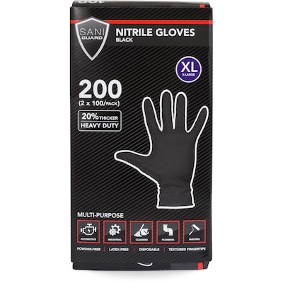 null Black Nitrile Gloves XL 200 ea, $0.13/1ea