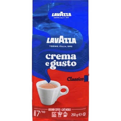 Lavazza Café moulu Crema e Gusto, Classico 250 g, 2,40 $/100g