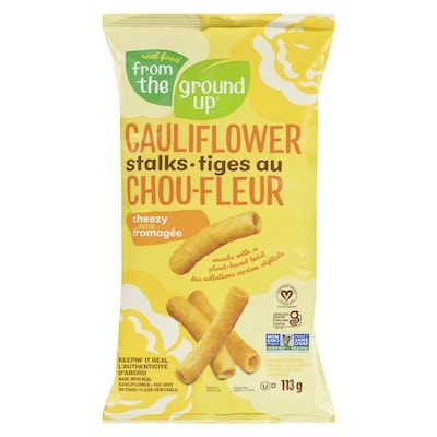 From The Ground Up Cauliflower Stalks, Cheezy 113 g, $5.30/100g
