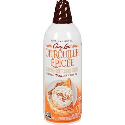 Gay Lea Garniture fouettée à base de coco citrouille épicée édition limitée 225 g, 2,00 $/100g